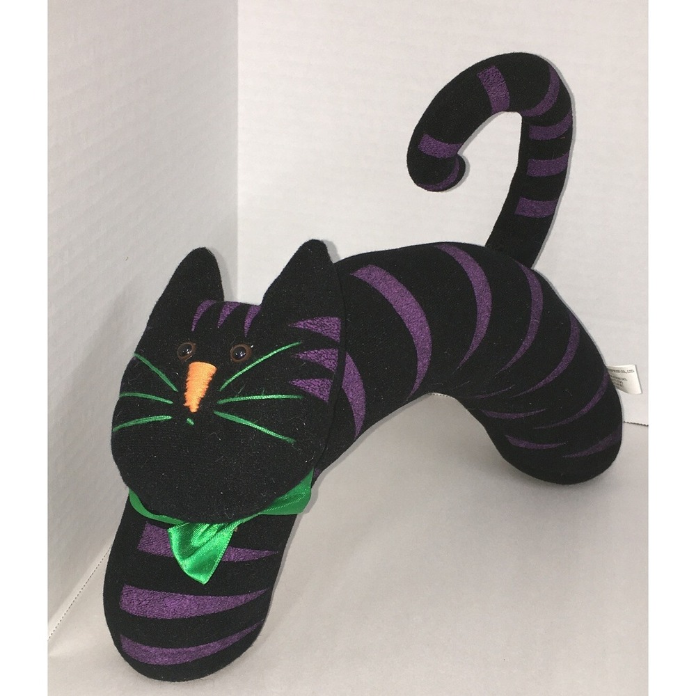 Halloween Decor Felt Cat Door Stop